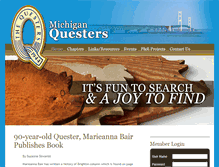 Tablet Screenshot of michiganquesters.org